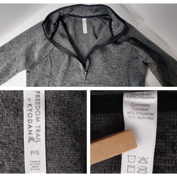 Kyodan Petite Small Freedom Trail Fleece Half Zip Casual Travel Comfy Activewear - Picture 4 of 8